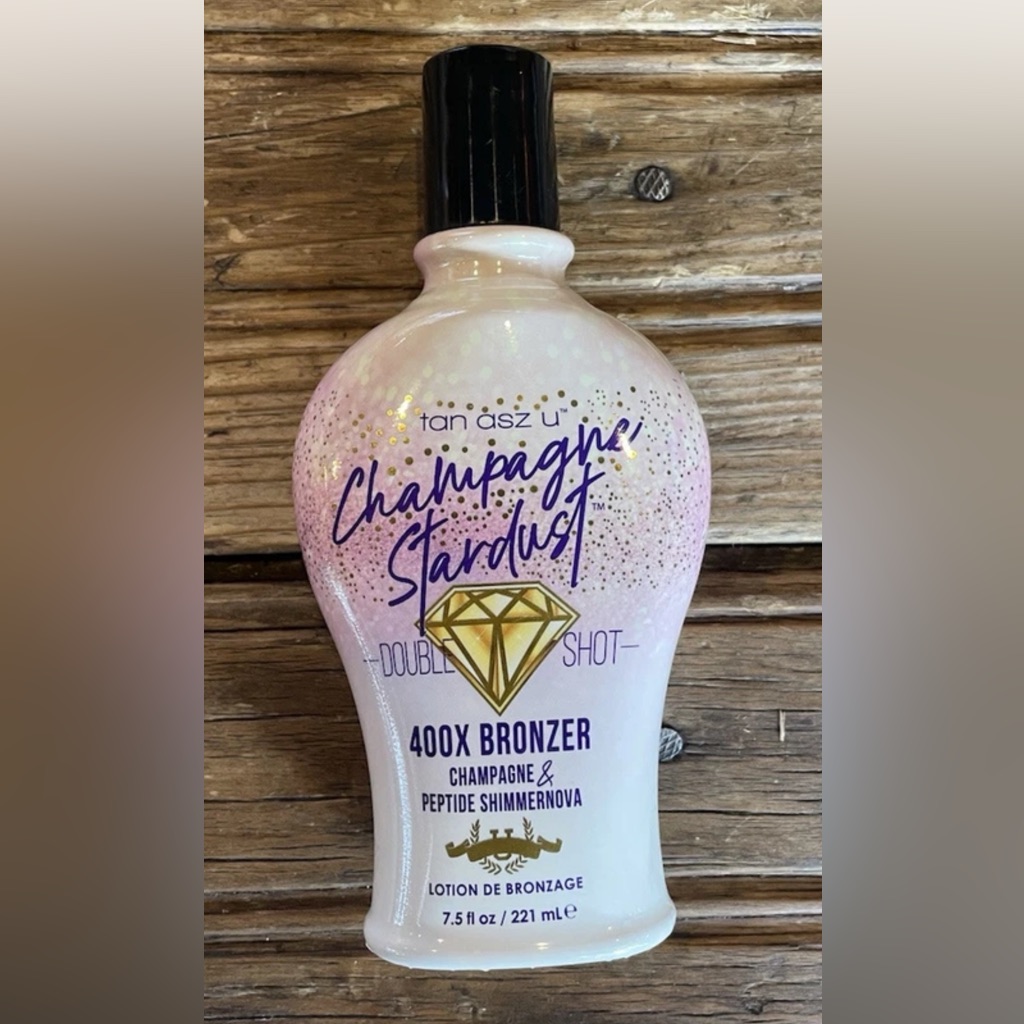 Tan Asz Uchampagne Stardust 400x Bronzer Dark Sunless Tanning Lotion 7.5oz